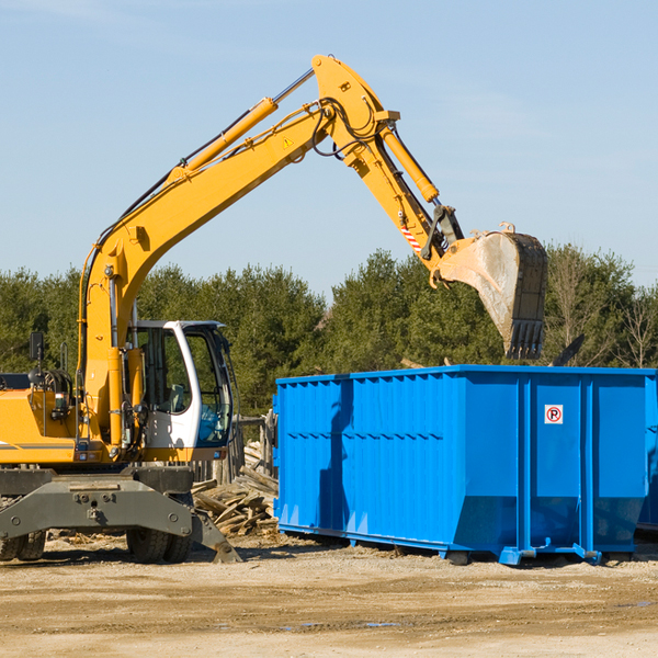 what happens if the residential dumpster is damaged or stolen during rental in Amite County